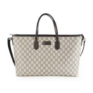Gucci GG Supreme Coated Canvas Convertible Zip Tote